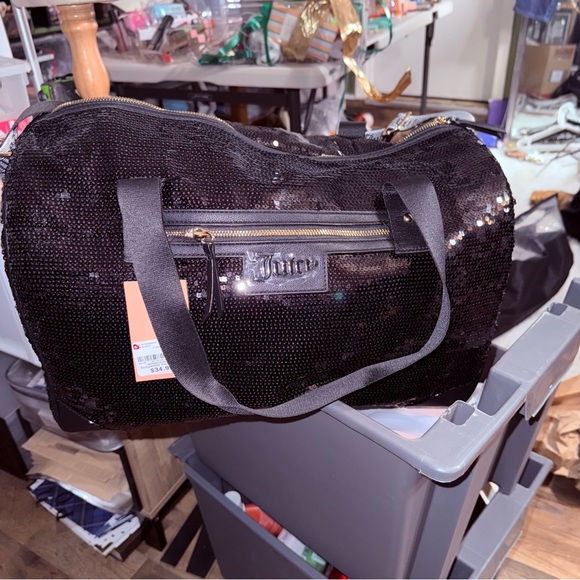 Juicy Couture Black Sequin Bag - Picture 7 of 11